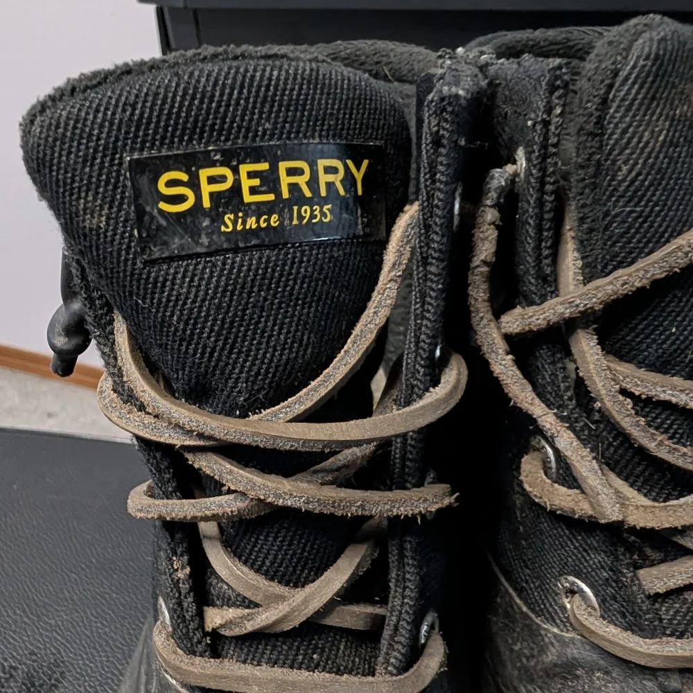 Sperry Saltwater Duck Boots | Waterproof Lace-Up | Black‎ | Women’s 9 STS84384